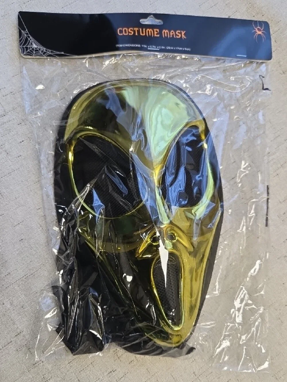 Costume Mask Gold Halloween Face Mask - Unbranded